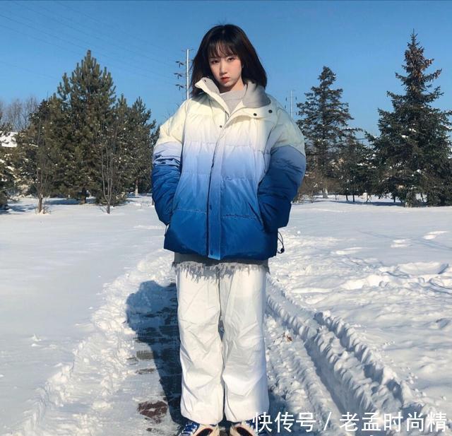 羽绒服|冬日穿搭也能打造小清新, 学会这几招, 清新自然不做作