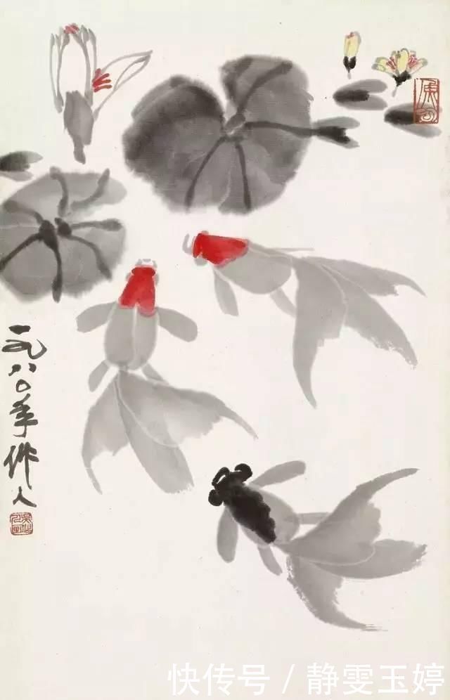 画家|吴作人教你画金鱼风格是画家自己的面貌,既不故弄虚玄,也不套袭仿效