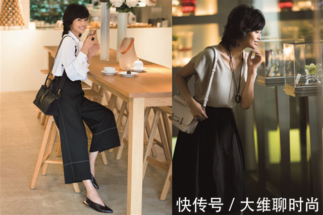 迷人|这才是40+女人的穿搭模板，14款黑色不重样，炎热夏季穿出迷人范