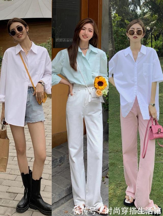 阔腿裤|春天的衬衫怎么穿才好看?牢记这些搭配思路,气质优雅又高级