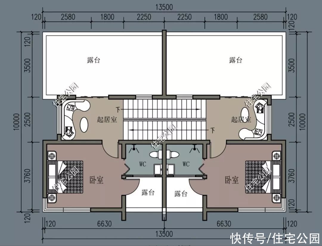 建筑面积|2021年就建这10套别墅吧，双拼设计太绝了，尤其是第6套特别实用
