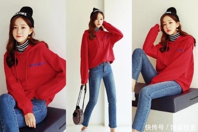 冬季流行的卫衣,和高领衫搭配最时髦好看!