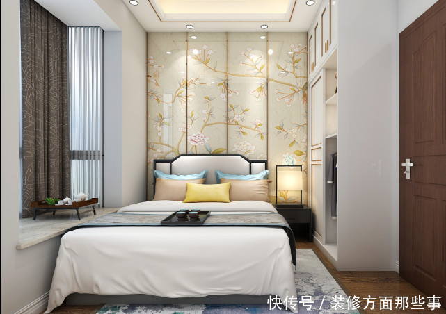 窗棂|108平新中式简约化来区分,屏风窗棂展现中式家居的层次之美