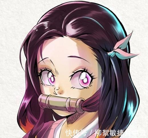巨人版|鬼灭之刃祢豆子变“不同画风”,火影版神似“雏田”,巨人版超帅气