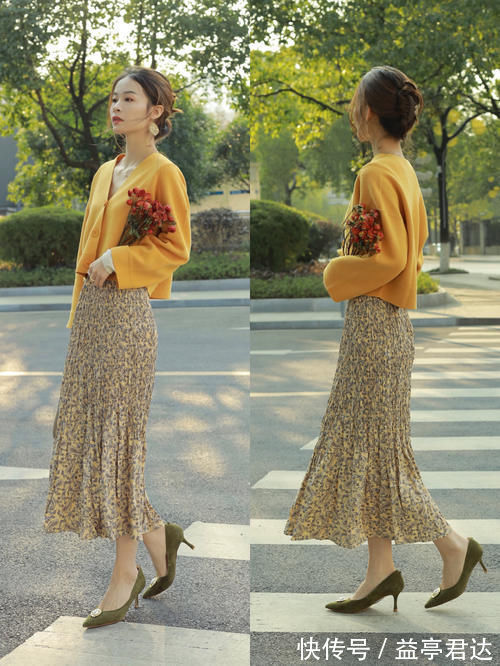 春天|今年碎花裙这样穿,优雅显气质,开启一整个春天的浪漫