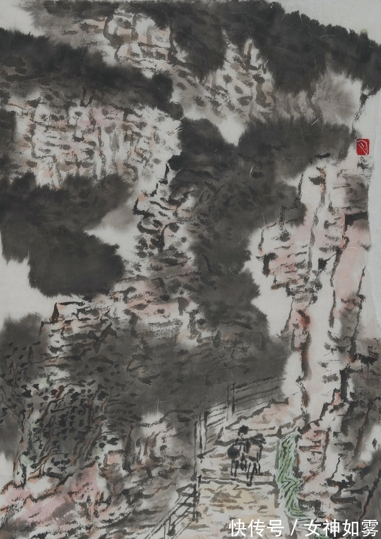 山水&中国画|肖乾坤的第一个标签是山水画家,其二是散文家