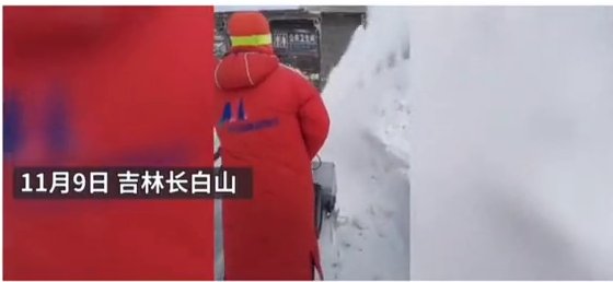 长白山天池|长白山天池大雪封厕所！景区卫生间现2米雪墙