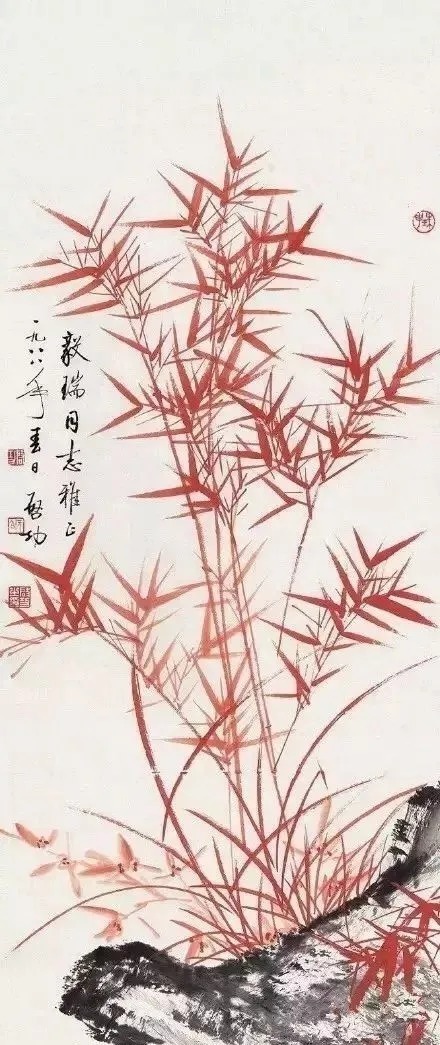 画竹@启功画竹大全,清秀至极!