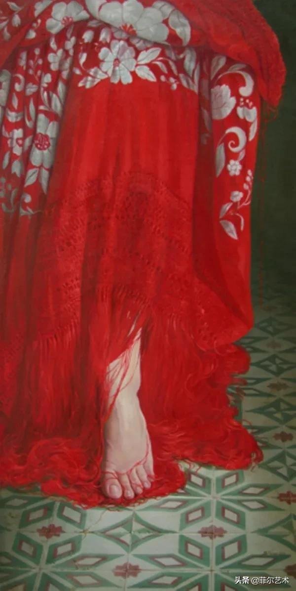 女画家@女画家索莱达·费尔南德斯画笔下的女子人物沉稳自然,美丽优雅