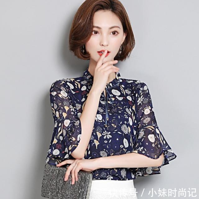 蕾丝|春夏,雪纺衬衫让你变身时髦咖