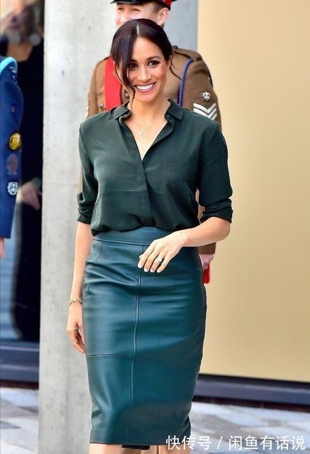 皮裙 西班牙王后瘦到不足90斤,和120斤梅根同穿皮裙,看完不想减肥了