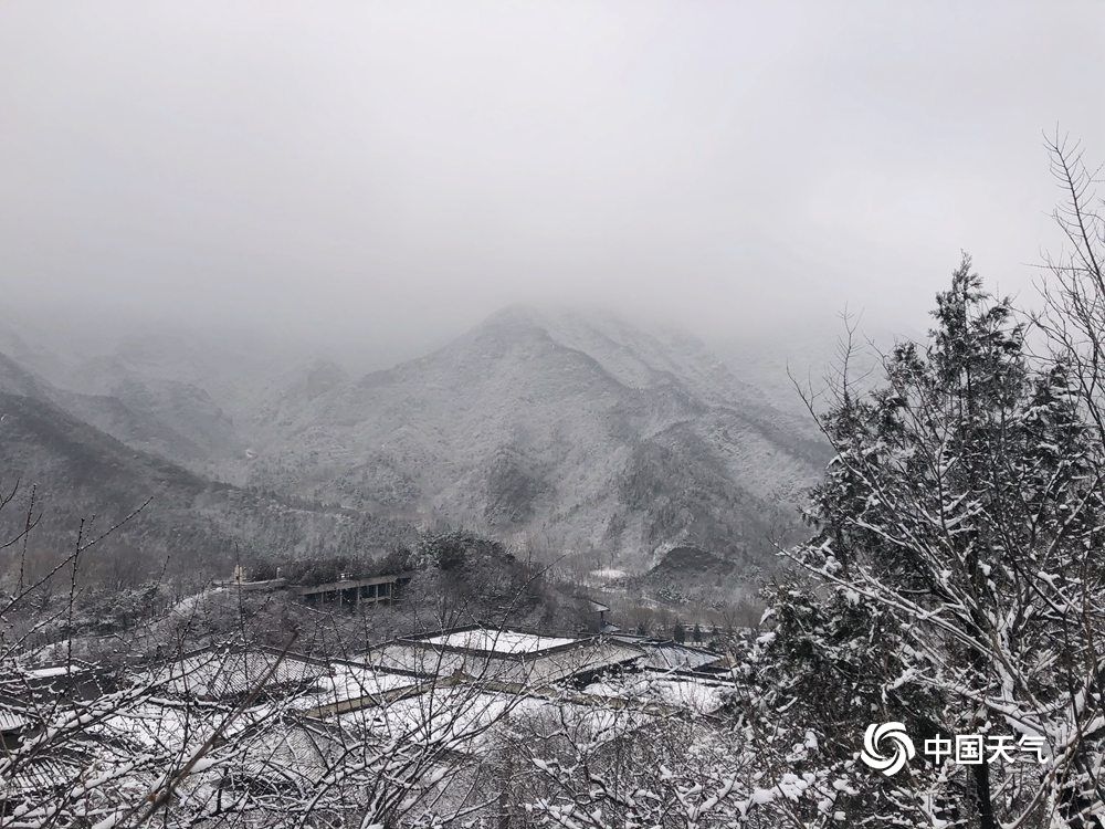 溶洞|朦胧美！雪后北京群山云雾缭绕 宛如世外桃源