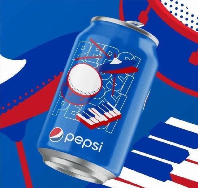 联名|百事可乐联名人民日报包装设计开启“热爱”模式