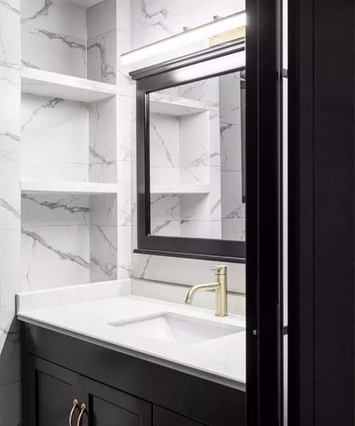 壁龛|不用花3千买储物柜,把卫生间这堵墙做壁龛,颜值高,好用到爆