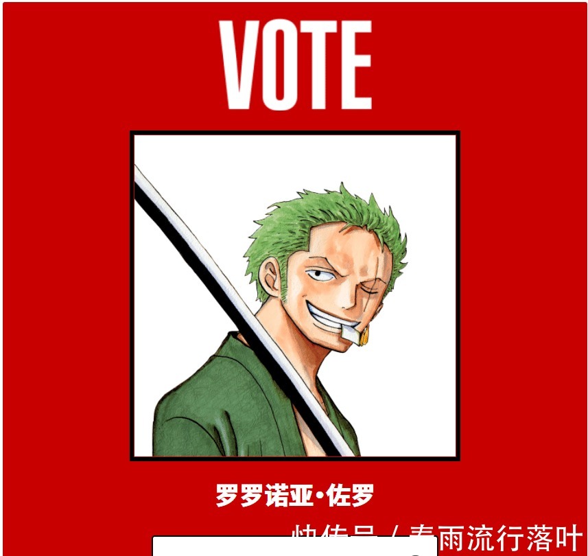 香克斯|海贼王角色全球人气投票Day2,山治在日本排名很尴尬!