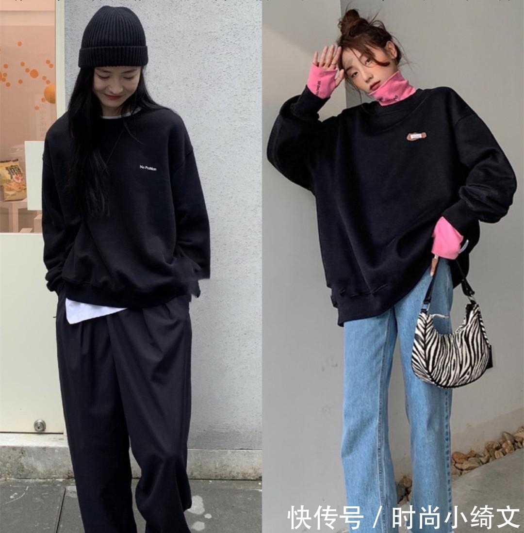 牛仔裤 卫衣下面要少穿牛仔裤,今年流行这样穿,减龄显嫩,值得借鉴