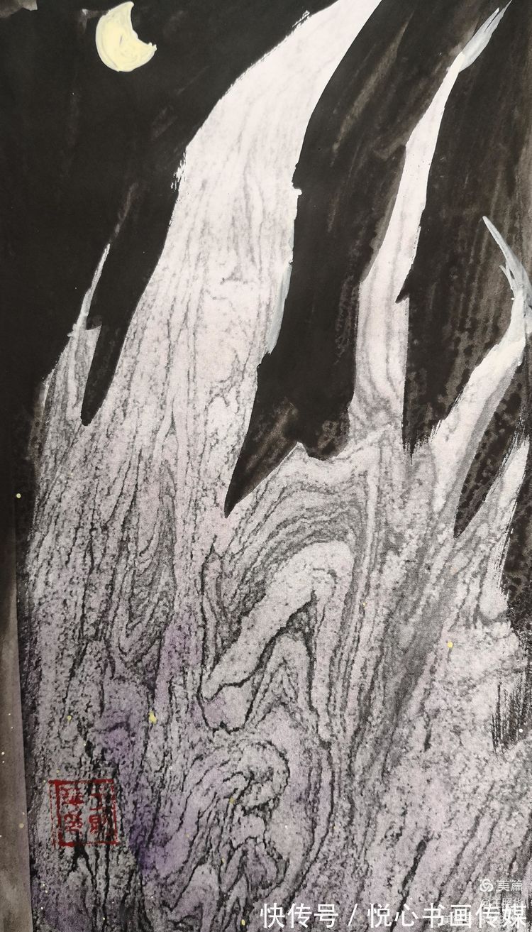 王照华@中国鹰王胡杨大师王照华鬼斧神工画胡杨《秘境》