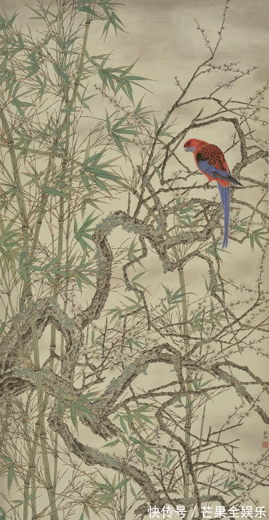 翁毓衔$一个善于造境的青年国画才子|翁毓衔花鸟画