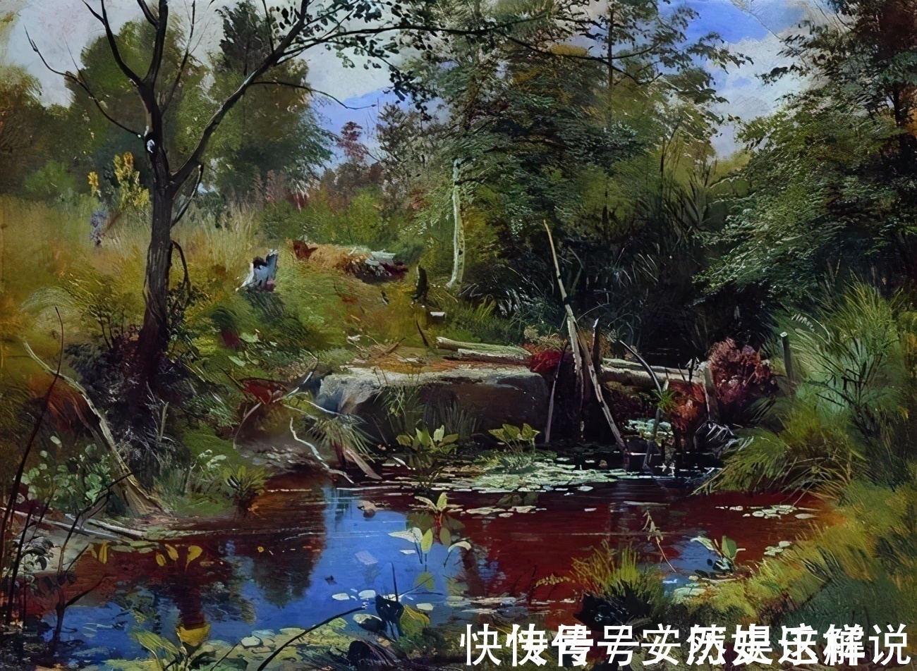 那个时代$俄罗斯杰出风景画家希施金的作品，诗一般的境界！