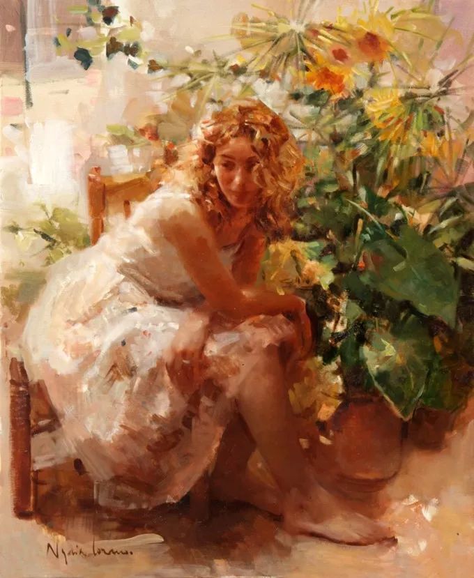 她笔下美丽的女人,像花一样尽情的绽放!