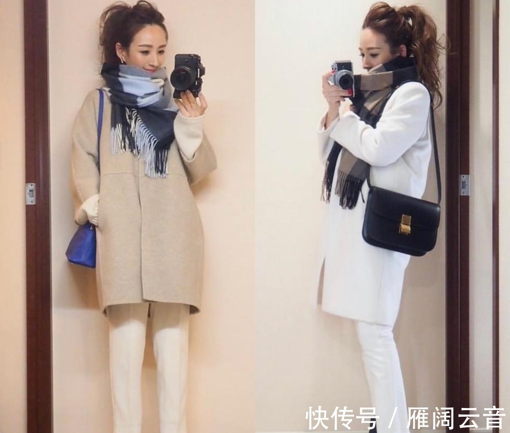 阔腿裤|想要穿得舒服又好看,一定少不了大衣,这位博主的搭配值得借鉴