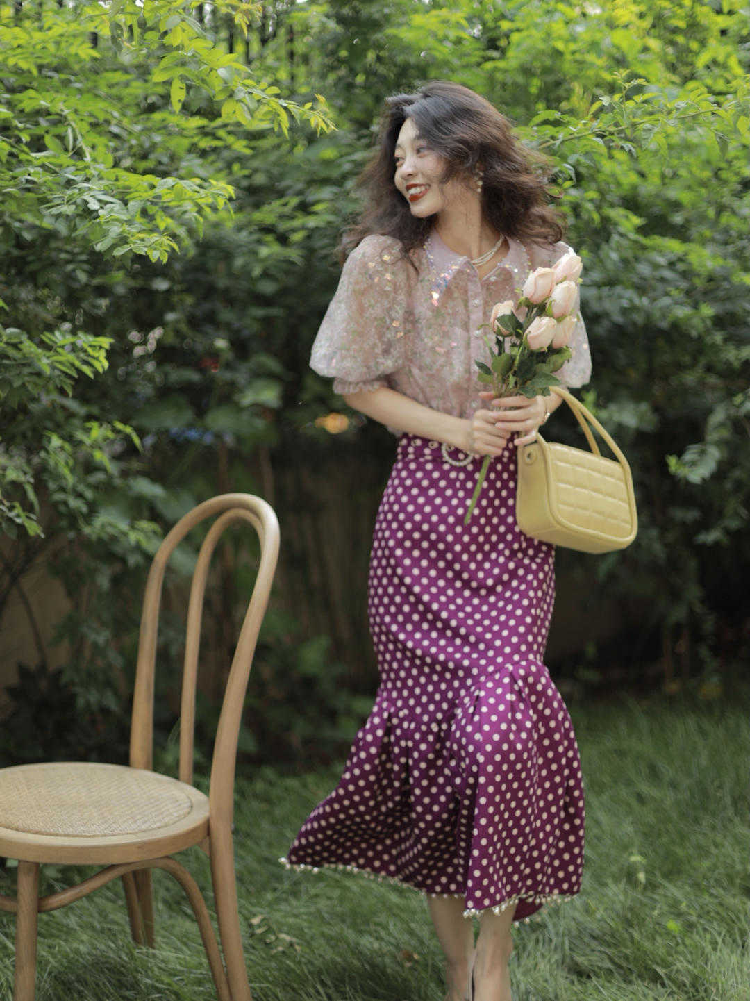 半身裙|复古穿搭的技巧公式，这几个配色更显年轻，高级洋气