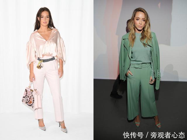 潮流的女孩子都在用的顺色搭配法,谁穿谁好看,看起来舒服又时髦