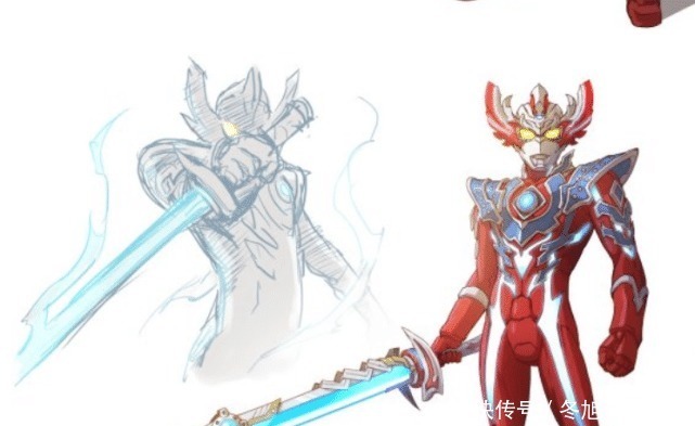 巨剑|奥特曼当泰迦三重剑可以变化形态,风马忍刀无比帅气,七彩巨剑瞩目!