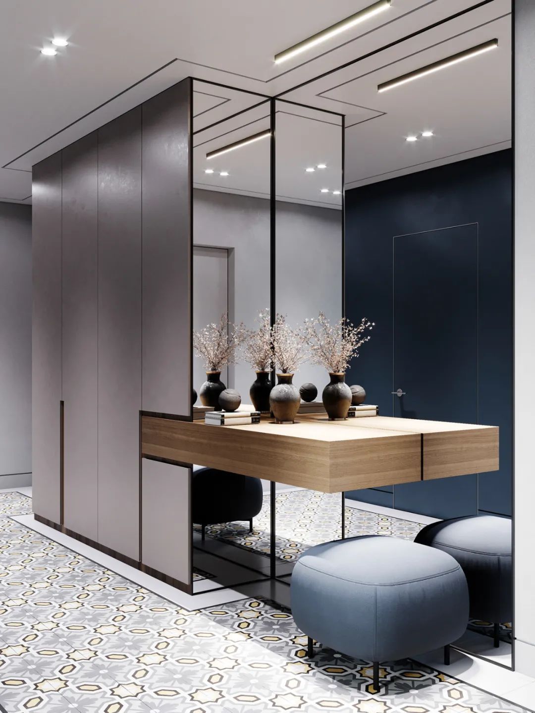 家装|80款入户鞋柜设计方案,人家这样装,太亮眼了