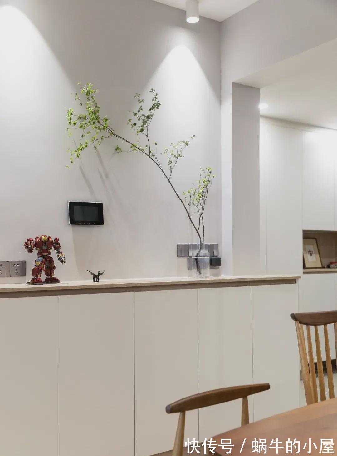 两居|87㎡舒适养心的北欧风两居,一抹复古墨绿色,好看到受不了~