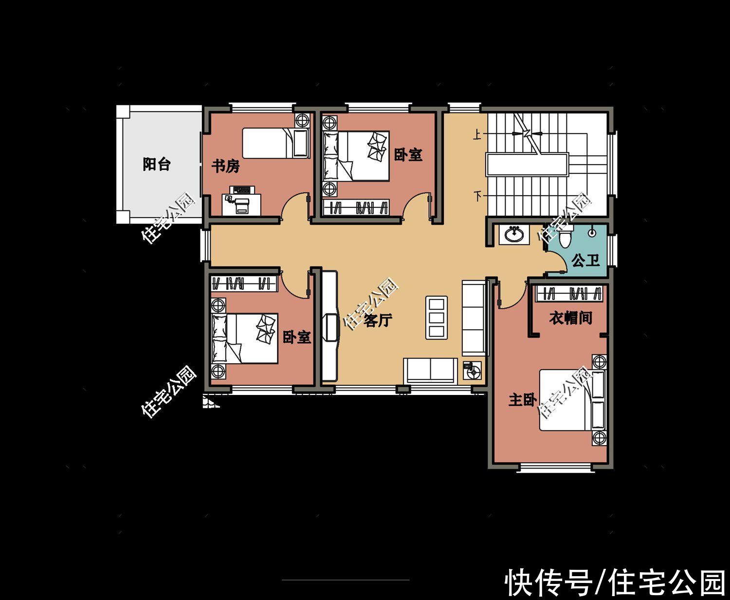 占地面积|10套柴火灶户型推荐，实用性不输城里小区房，尤其是第6套太美了