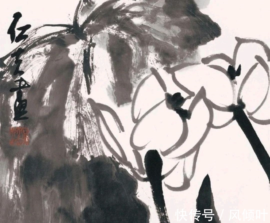 郭石夫$北京画院|郭石夫花鸟画,有书卷气的大写意