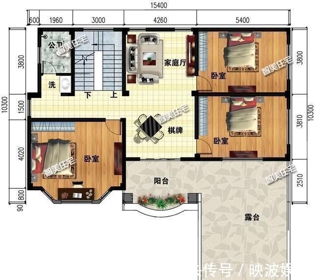 简欧|平屋面+简欧风格设计的别墅，第一栋简约造型，太受欢迎