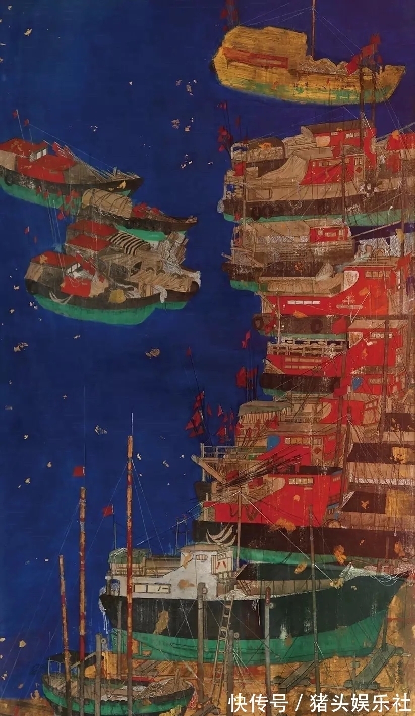 山水画!频频入选全国中国画展的女画家|张云龙重彩山水画