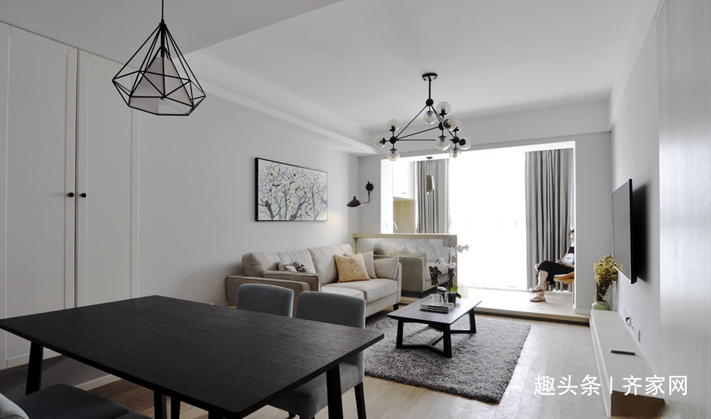 简约|110平现代简约两居,生活品味以及健康时尚的消费理念