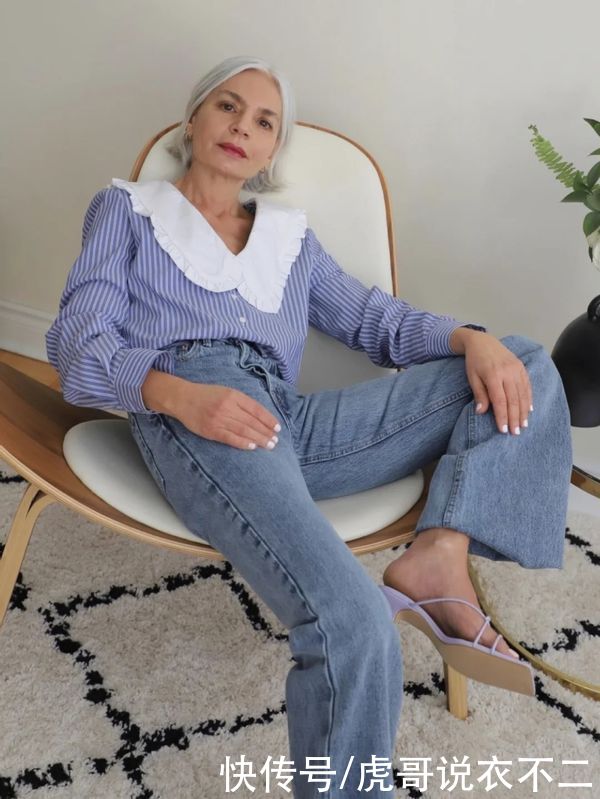 会搭配越老越时髦，56岁的她穿给你看，这才是老去该有的样子