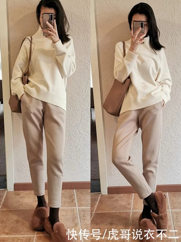 春季人人都有的针织类单品，被她轻松穿出熟龄美，不输日本博主