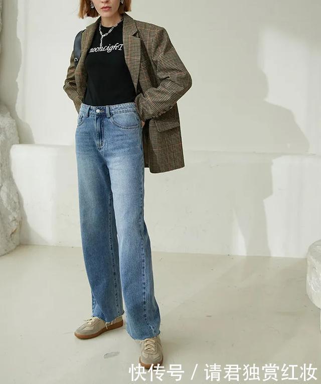 直筒牛仔裤|什么样的牛仔裤,能让腿粗的女生都爱不释手
