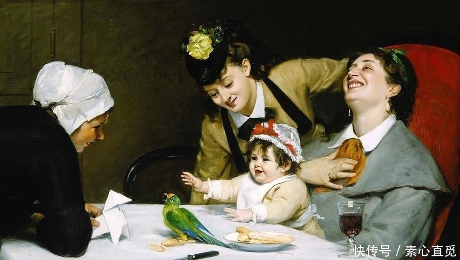 肖像$法国画家,查尔斯·奥古斯特·埃米尔·杜兰德,油画作品欣赏