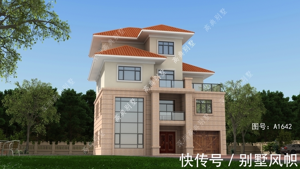 农村家庭|带车库的欧式别墅,非常适合四世同堂入住,简单而单调。