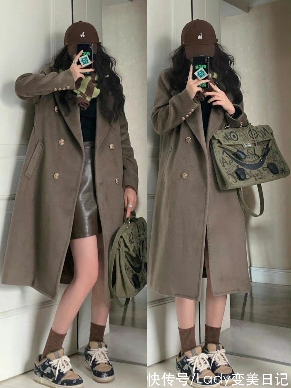 冬天 看下面几种穿搭!不怕冬天穿衣服没有美感了,宽松服饰也能穿出范