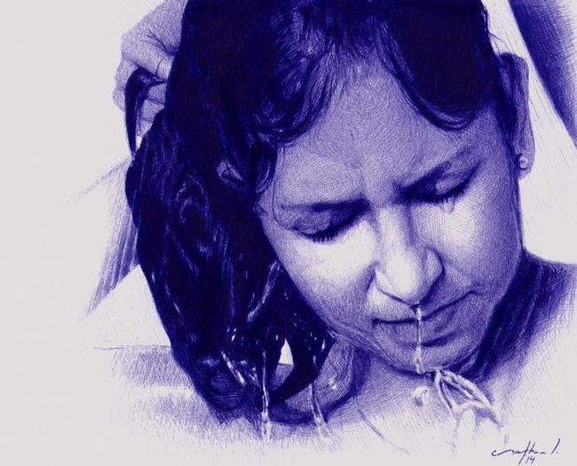 艺术@大神级的圆珠笔画:艺术家纳森·洛伦扎纳的作品