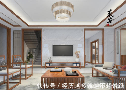 中式|为了孝敬父母,他拆掉300㎡祖宅,自建中式别墅,效果图太美了