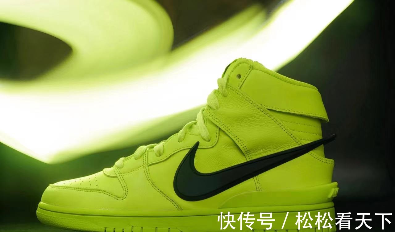 dunk ambush dunk high 荧光绿!