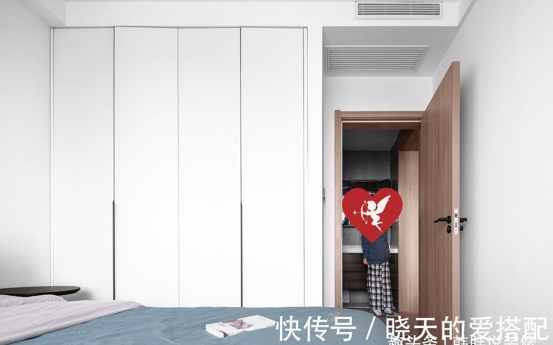 主卧室|98㎡简约三居室,删繁就简,没有花里胡哨的设计,却更加温馨舒适