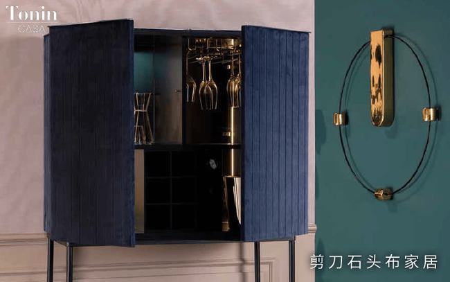 意大利家具|意大利家具TONIN CASA:灵动的客厅边柜,满满的艺术感