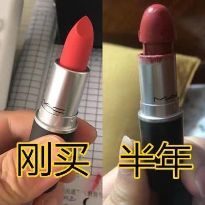 女生“口红”能用到什么程度刚买时vs半年后,看到直女嘴上长刀片了