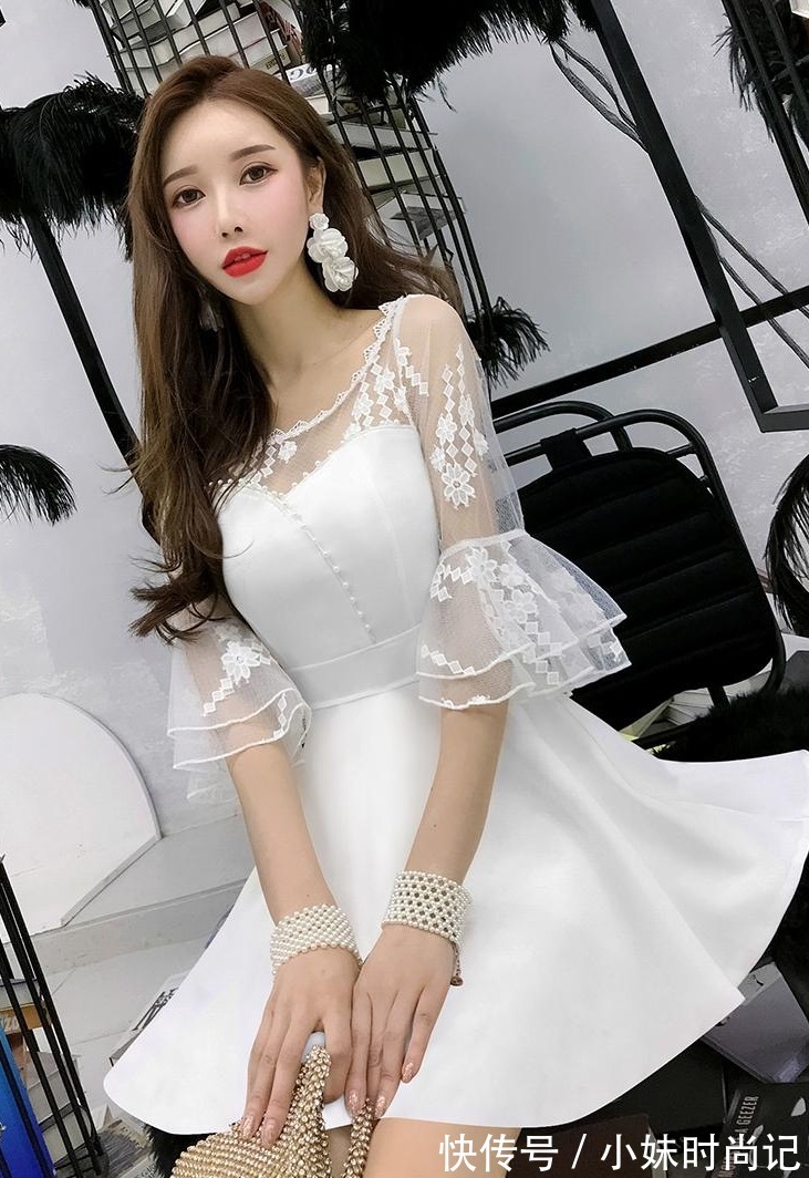 七夕|七夕来了,短款蕾丝公主裙,彰显魅力气质