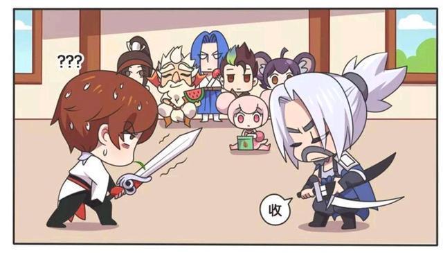 有剑仙|王者荣耀动漫：李白有剑仙之名，但是面对他，李白的剑尖在颤抖？