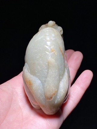 籽料$明 和田玉籽料 瑞兽 独角兽 大摆件